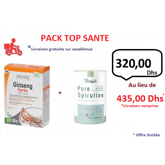Pack Top Santé Spiruline +...