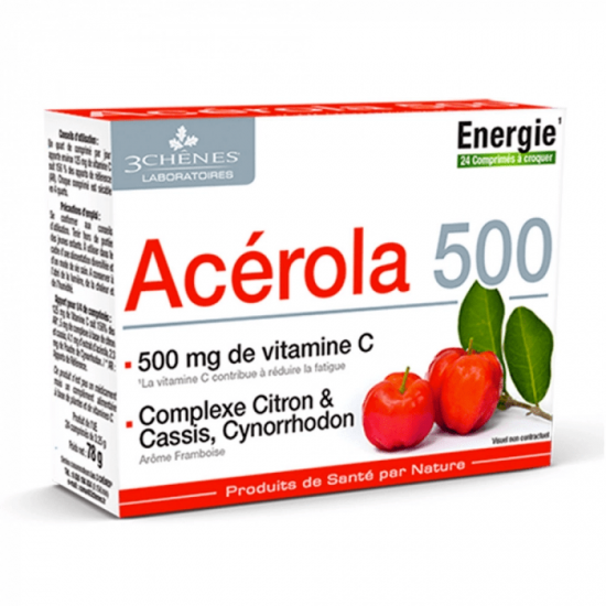 Vitamine C Acérola 500mg 3...