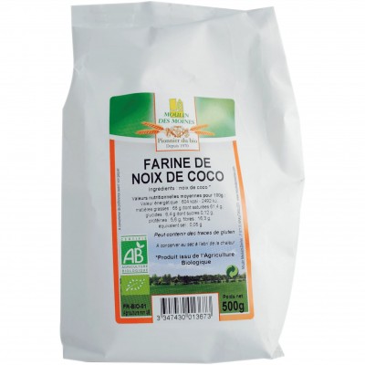 farine de noix de coco bio moulin des moines chez carrefour dietetique