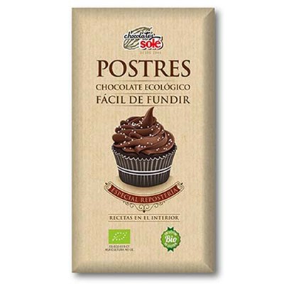 CHOCOLATES SOLE - Chocolat amer 72% aux noisettes et stévia 100 g