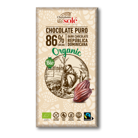 Chocolat Noir 86% Cacao Bio...