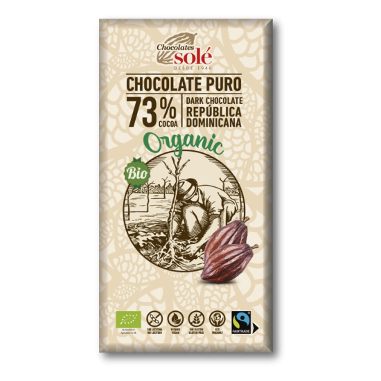 Chocolat Noir 73% Cacao Bio...