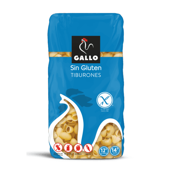 Pâtes Tiburones Sans Gluten Gallo 450gr