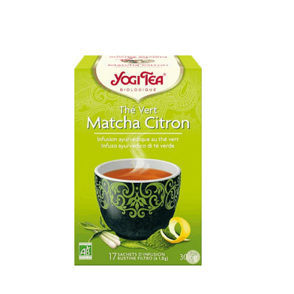 Yogi Tea Thé Vert Matcha Citron Bio 17 Sachets Infusion