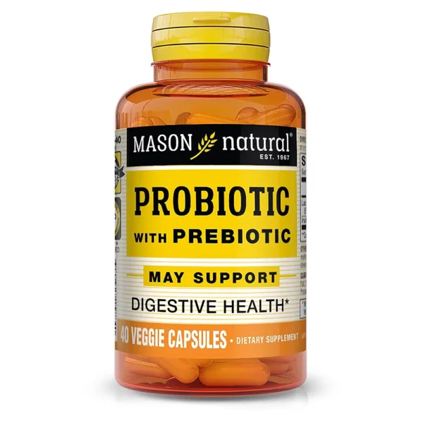 Mason Natural Probiotic With Prebiotics 40 Capsules