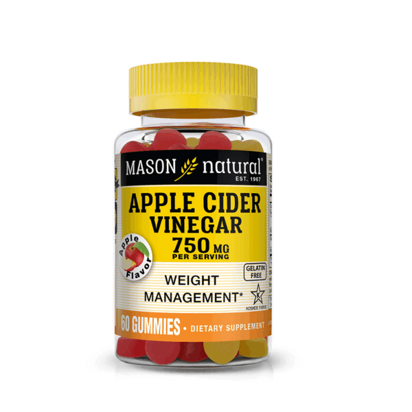 Mason Natural Apple Cider Vinegar 750mg “Kosher” 60 Gommes