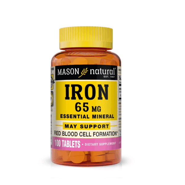 Mason Natural Iron 65 mg 100 Comprimés