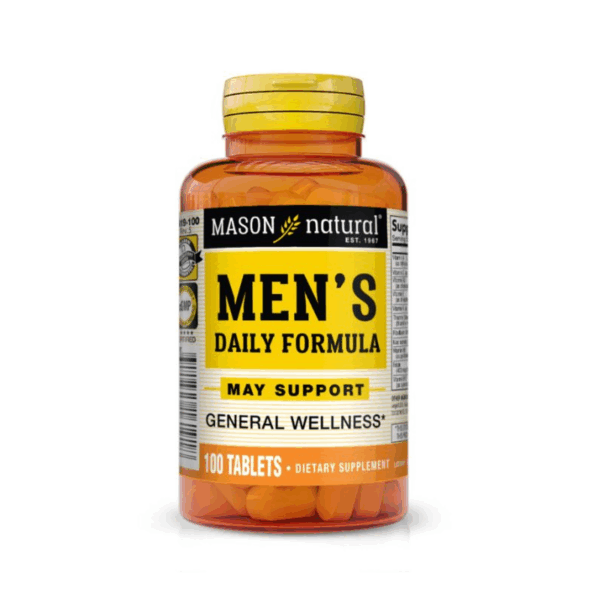 Mason Natural Men's Daily Multi Formula 100 Comprimés