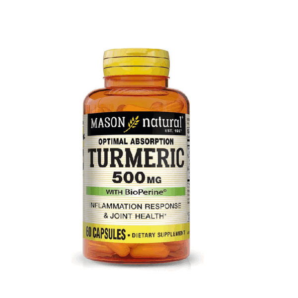 Mason Natural Optimal Absorption Turmeric 500 mg With BioPerine 60 Capsules
