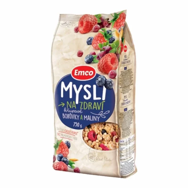 Emco Crunchy Muesli aux Myrtilles et Framboises 750g