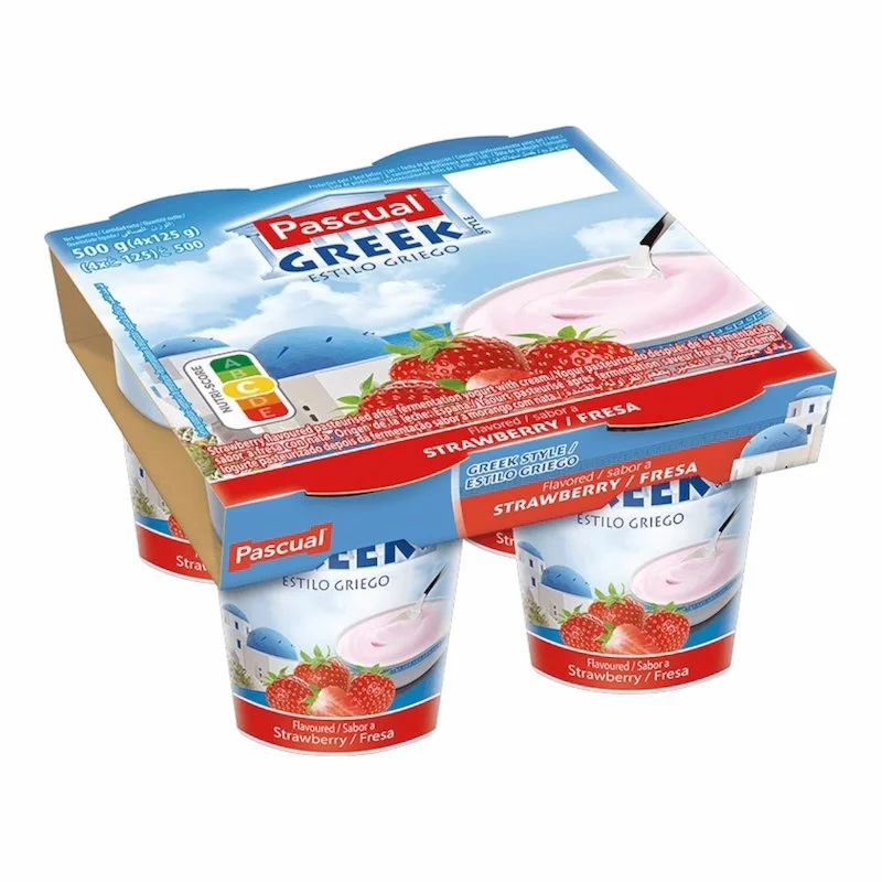 Yaourt Grec Sans Gluten à la Fraise Pascual