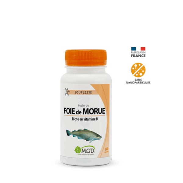 MGD Huile de Foie de Morue 140 Capsules