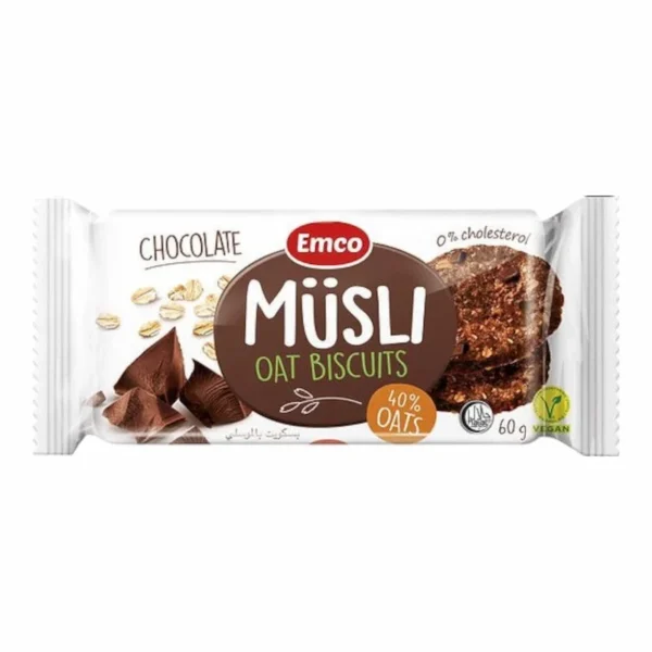 Emco Muesli Avoine Biscuits Chocolat 60g