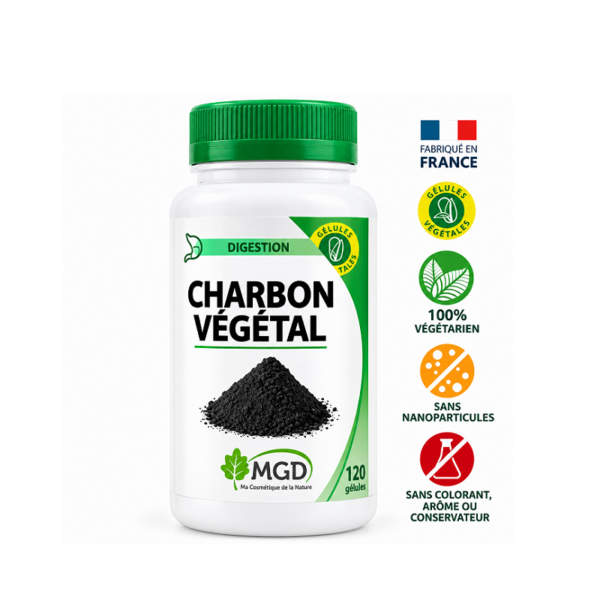 MGD Digestion Charbon Végétal Active 120 Gélules